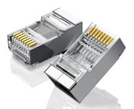 Przejściówka UGREEN NW111 Metalowa wtyczka RJ45 Ethernet 8P/8C Cat.6 UTP 10szt.